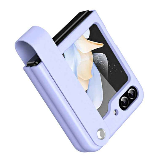 Hand Strap Type Leather Phone Case, For Samsung Galaxy Z Flip5