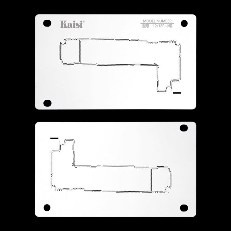 Kaisi 18 in 1 Silicone Middle Layer Tin Planting BGA Reballing Platform for iPhone X-14 Pro Max, Kaisi 18 in 1