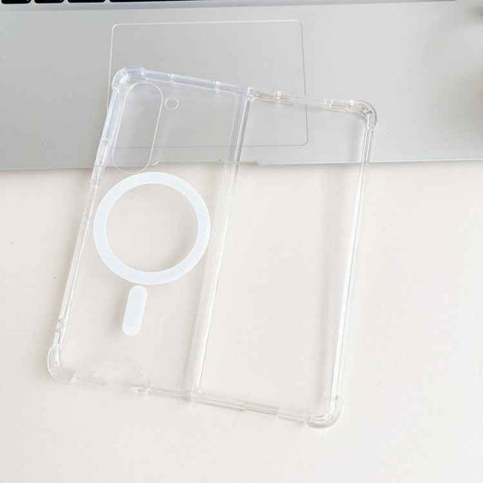 Magsafe Magnetic Transparent Shockproof Phone Case, For Samsung Galaxy Z Fold5 5G, For Samsung Galaxy Z Flip5 5G