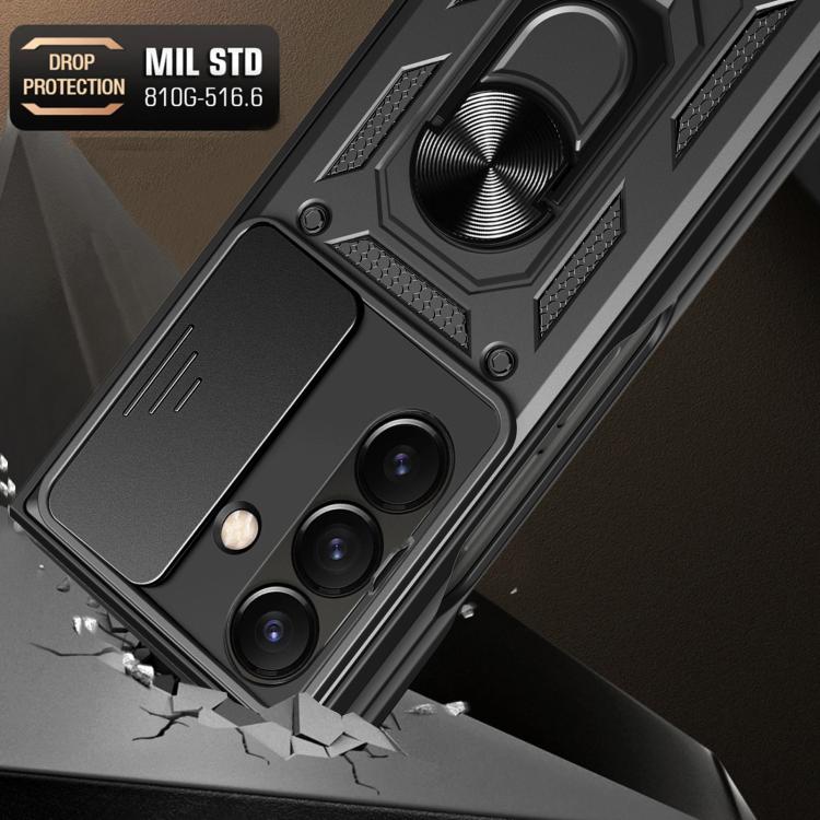 Sliding Camera Cover Design TPU+PC Phone Case, For Galaxy Z Fold8 Ultra 5G, For Samsung Galaxy Z Fold7, For Samsung Galaxy Z Fold6, For Samsung Galaxy Z Fold5
