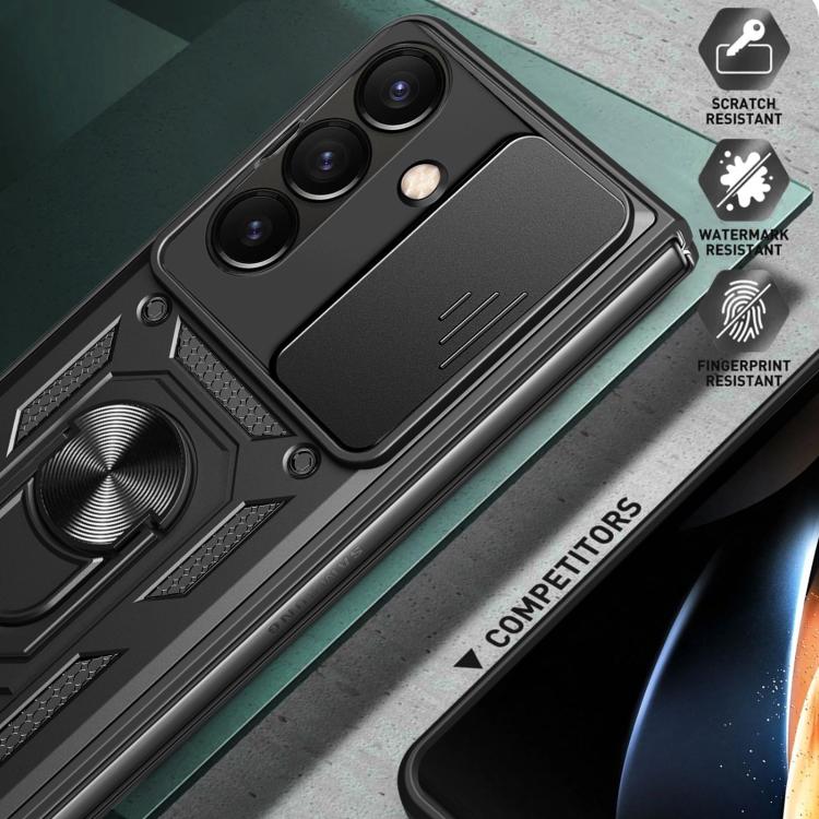 Sliding Camera Cover Design TPU+PC Phone Case, For Galaxy Z Fold8 Ultra 5G, For Samsung Galaxy Z Fold7, For Samsung Galaxy Z Fold6, For Samsung Galaxy Z Fold5