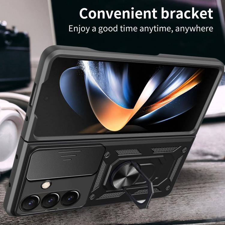 Sliding Camera Cover Design TPU+PC Phone Case, For Galaxy Z Fold8 Ultra 5G, For Samsung Galaxy Z Fold7, For Samsung Galaxy Z Fold6, For Samsung Galaxy Z Fold5