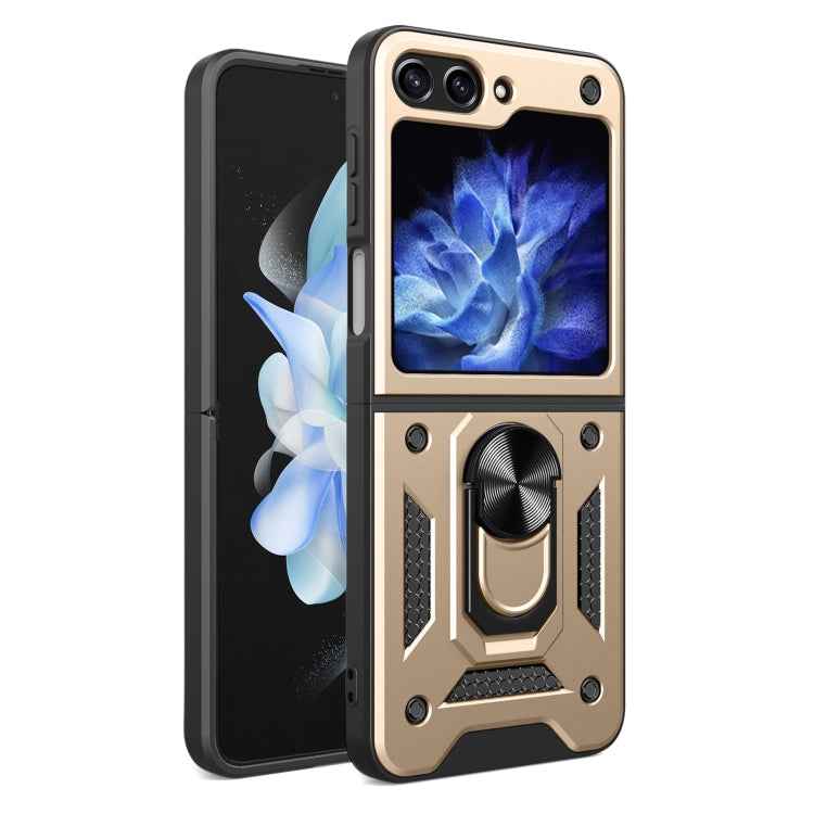 Armor Magnetic Bracket TPU+PC Phone Case, For Samsung Galaxy Z Flip7, For Samsung Galaxy Z Flip6 / Flip7 FE, For Samsung Galaxy Z Flip5