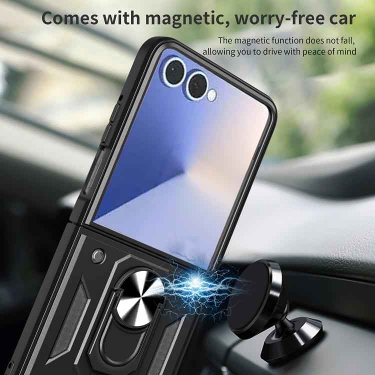 Armor Magnetic Bracket TPU+PC Phone Case, For Samsung Galaxy Z Flip7, For Samsung Galaxy Z Flip6 / Flip7 FE, For Samsung Galaxy Z Flip5