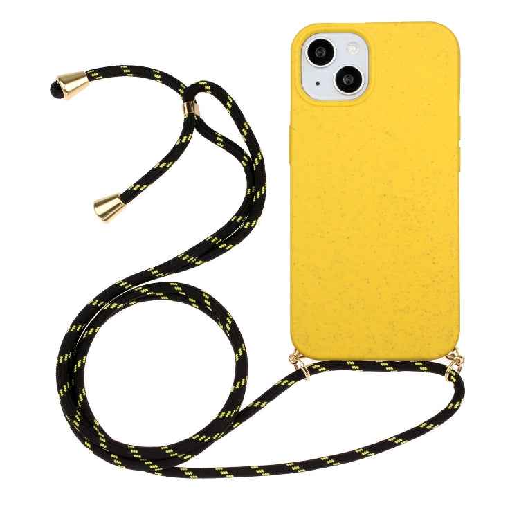 Wheat Straw Material + TPU Phone Case with Lanyard