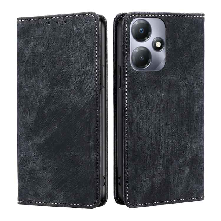 RFID Anti-theft Brush Magnetic Leather Phone Case, For Infinix Zero 30 5G, For For Infinix GT 10 Pro 5G, For Infinix Hot 30 Play 4G, For Infinix Note 30 5G, For Infinix Smart 7 HD, For Infinix Note 30 VIP 5G, For Infinix Hot 30i 4G