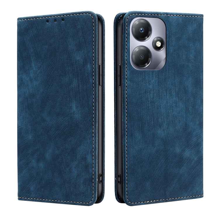 RFID Anti-theft Brush Magnetic Leather Phone Case, For Infinix Zero 30 5G, For For Infinix GT 10 Pro 5G, For Infinix Hot 30 Play 4G, For Infinix Note 30 5G, For Infinix Smart 7 HD, For Infinix Note 30 VIP 5G, For Infinix Hot 30i 4G