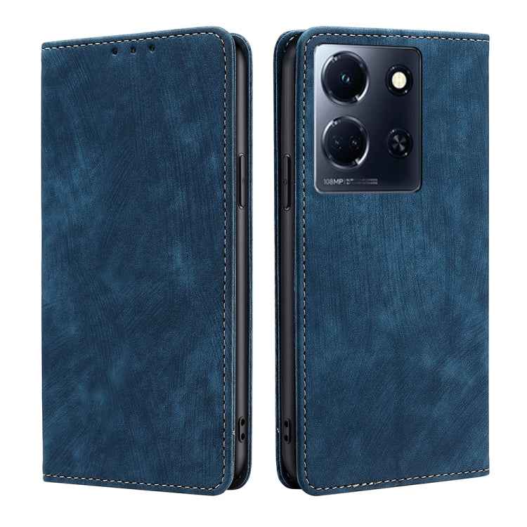 RFID Anti-theft Brush Magnetic Leather Phone Case, For Infinix Zero 30 5G, For For Infinix GT 10 Pro 5G, For Infinix Hot 30 Play 4G, For Infinix Note 30 5G, For Infinix Smart 7 HD, For Infinix Note 30 VIP 5G, For Infinix Hot 30i 4G