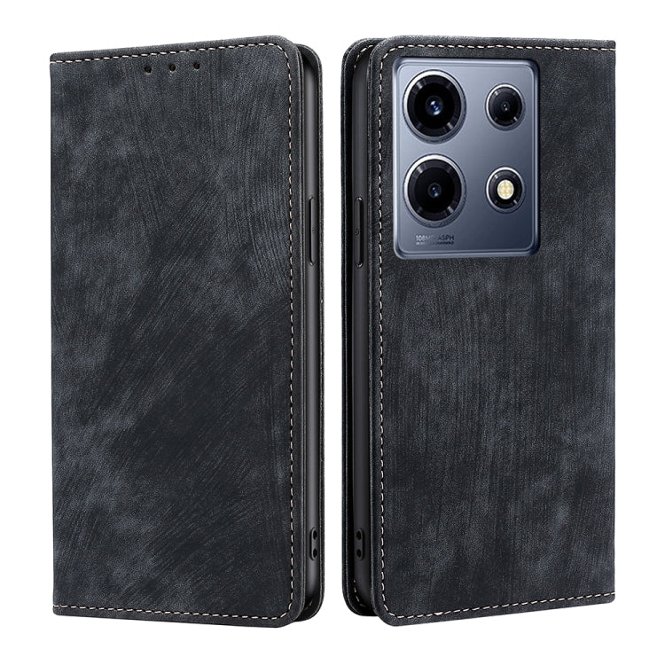 RFID Anti-theft Brush Magnetic Leather Phone Case, For Infinix Zero 30 5G, For For Infinix GT 10 Pro 5G, For Infinix Hot 30 Play 4G, For Infinix Note 30 5G, For Infinix Smart 7 HD, For Infinix Note 30 VIP 5G, For Infinix Hot 30i 4G