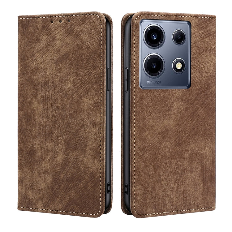 RFID Anti-theft Brush Magnetic Leather Phone Case, For Infinix Zero 30 5G, For For Infinix GT 10 Pro 5G, For Infinix Hot 30 Play 4G, For Infinix Note 30 5G, For Infinix Smart 7 HD, For Infinix Note 30 VIP 5G, For Infinix Hot 30i 4G