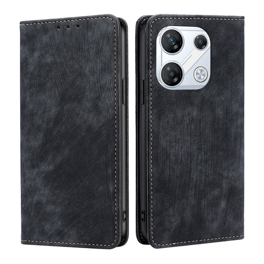 RFID Anti-theft Brush Magnetic Leather Phone Case, For For Infinix GT 10 Pro 5G