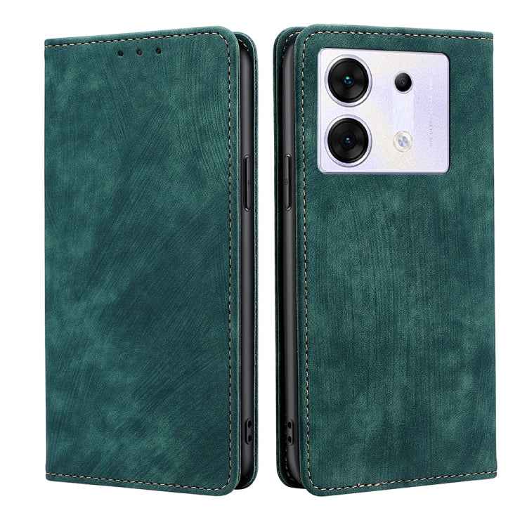 RFID Anti-theft Brush Magnetic Leather Phone Case, For Infinix Zero 30 5G, For For Infinix GT 10 Pro 5G, For Infinix Hot 30 Play 4G, For Infinix Note 30 5G, For Infinix Smart 7 HD, For Infinix Note 30 VIP 5G, For Infinix Hot 30i 4G