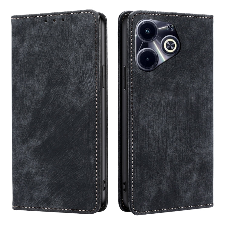 RFID Anti-theft Brush Magnetic Leather Phone Case, For Infinix Hot 50 4G, For Infinix Hot 50 5G, For Infinix Zero 40 4G, For Infinix Note 40 5G, For Infinix Note 40 Pro 4G, For Infinix Note 40 Pro 5G, For Infinix Note 40 4G, For Infinix Hot 40i        ...