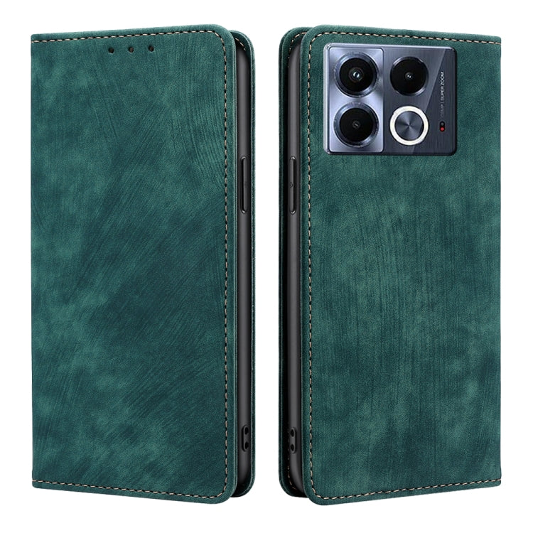 RFID Anti-theft Brush Magnetic Leather Phone Case, For Infinix Hot 50 4G, For Infinix Hot 50 5G, For Infinix Zero 40 4G, For Infinix Note 40 5G, For Infinix Note 40 Pro 4G, For Infinix Note 40 Pro 5G, For Infinix Note 40 4G, For Infinix Hot 40i        ...