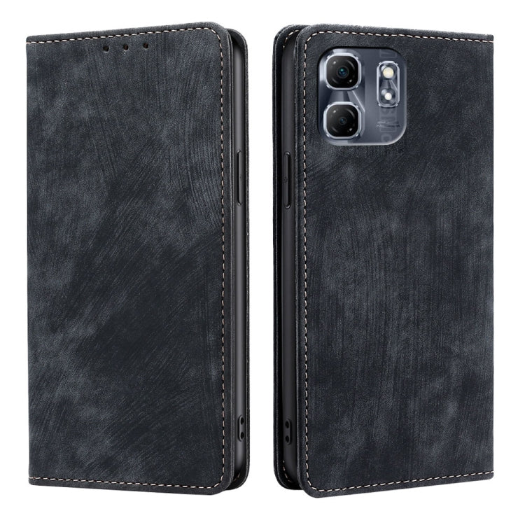 RFID Anti-theft Brush Magnetic Leather Phone Case, For Infinix Hot 60 5G, For Infinix Hot 60 Pro+ 4G, For Infinix Hot 60 Pro 4G, For Infinix Smart 10 4G, For Infinix Note 50s 5G, For Infinix Note 50x 5G, For Infinix Note 50 Pro+ 5G, For Infinix Note 50...