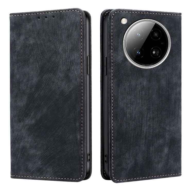 RFID Anti-theft Brush Magnetic Leather Phone Case, For Infinix Hot 50 4G, For Infinix Hot 50 5G, For Infinix Zero 40 4G, For Infinix Note 40 5G, For Infinix Note 40 Pro 4G, For Infinix Note 40 Pro 5G, For Infinix Note 40 4G, For Infinix Hot 40i        ...