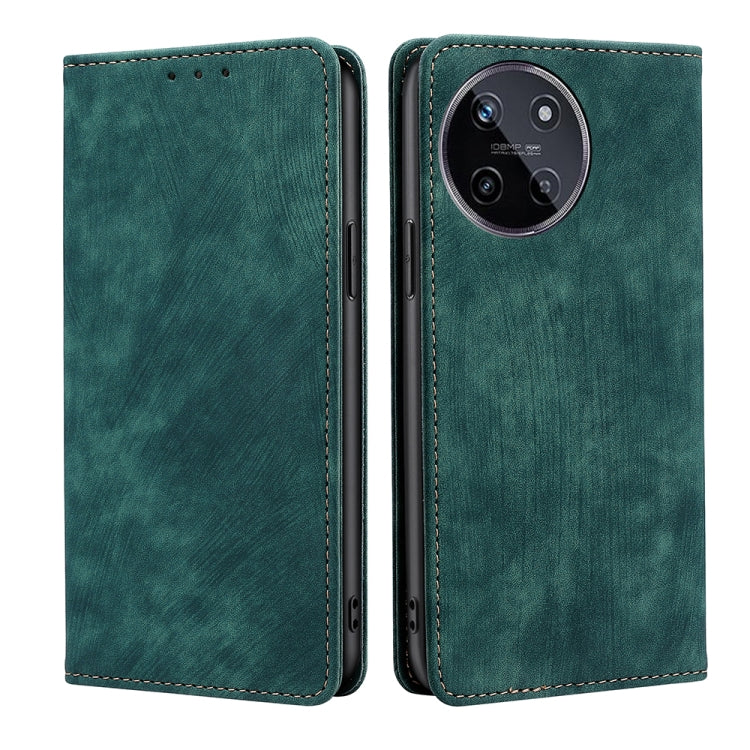 RFID Anti-theft Brush Magnetic Leather Phone Case, For Realme C75 4G / 14x 5G Global, For Realme 13 Pro 5G, For Realme C61 4G, For Realme GT Neo6 SE, For Realme 12 5G, For Realme 12+ 5G, For Realme 12 Pro 5G, For Realme GT5 Pro 5G, For Realme 11 4G