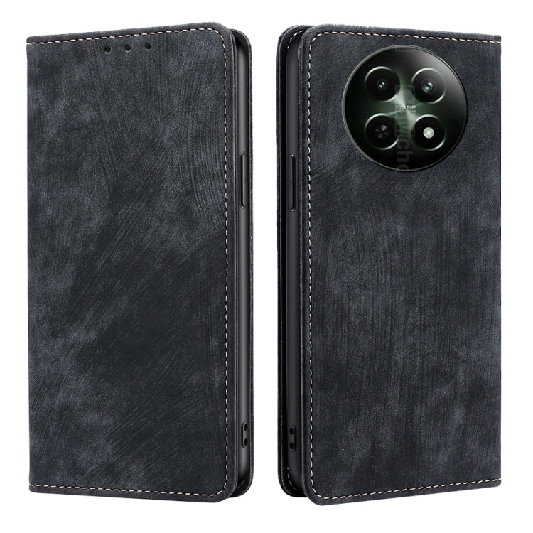RFID Anti-theft Brush Magnetic Leather Phone Case, For Realme C75 4G / 14x 5G Global, For Realme 13 Pro 5G, For Realme C61 4G, For Realme GT Neo6 SE, For Realme 12 5G, For Realme 12+ 5G, For Realme 12 Pro 5G, For Realme GT5 Pro 5G, For Realme 11 4G