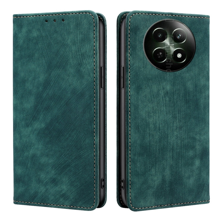 RFID Anti-theft Brush Magnetic Leather Phone Case, For Realme C75 4G / 14x 5G Global, For Realme 13 Pro 5G, For Realme C61 4G, For Realme GT Neo6 SE, For Realme 12 5G, For Realme 12+ 5G, For Realme 12 Pro 5G, For Realme GT5 Pro 5G, For Realme 11 4G