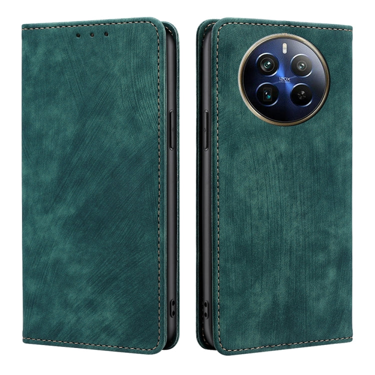 RFID Anti-theft Brush Magnetic Leather Phone Case, For Realme C75 4G / 14x 5G Global, For Realme 13 Pro 5G, For Realme C61 4G, For Realme GT Neo6 SE, For Realme 12 5G, For Realme 12+ 5G, For Realme 12 Pro 5G, For Realme GT5 Pro 5G, For Realme 11 4G