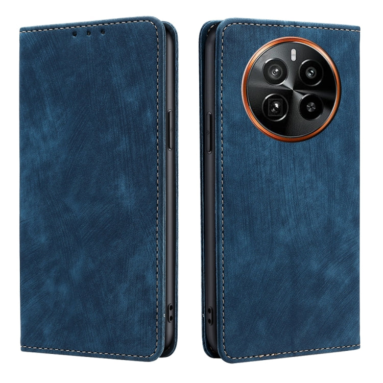 RFID Anti-theft Brush Magnetic Leather Phone Case, For Realme C75 4G / 14x 5G Global, For Realme 13 Pro 5G, For Realme C61 4G, For Realme GT Neo6 SE, For Realme 12 5G, For Realme 12+ 5G, For Realme 12 Pro 5G, For Realme GT5 Pro 5G, For Realme 11 4G