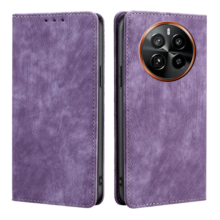 RFID Anti-theft Brush Magnetic Leather Phone Case, For Realme C75 4G / 14x 5G Global, For Realme 13 Pro 5G, For Realme C61 4G, For Realme GT Neo6 SE, For Realme 12 5G, For Realme 12+ 5G, For Realme 12 Pro 5G, For Realme GT5 Pro 5G, For Realme 11 4G