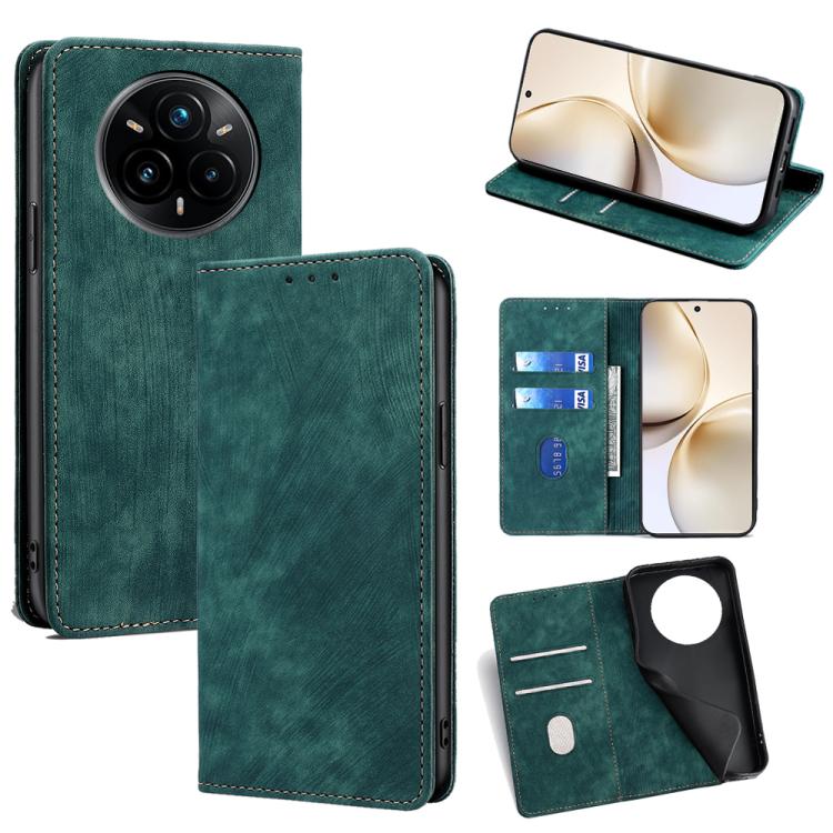 RFID Anti-theft Brush Magnetic Leather Phone Case, For Realme 15T 5G Global, For Realme C71 4G, For Realme GT 7 5G Global, For Realme 14 5G Global, For Realme P3 Ultra 5G, For Realme P3 Pro 5G Global, For Realme 14 Pro+ 5G, For Realme 14 Pro 5G Global ...