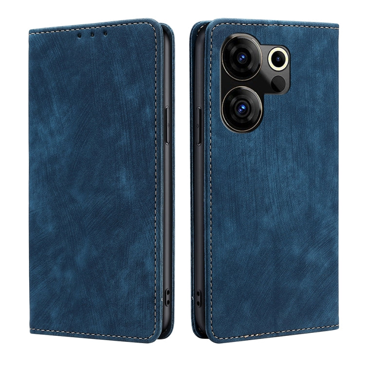 RFID Anti-theft Brush Magnetic Leather Phone Case, For Tecno Pova 6 Neo 4G, For Tecno Camon 30 Pro 5G, For Tecno Camon 30, For Tecno Pova 6 Pro 5G, For Tecno Pova 5 Pro, For Tecno Pova Neo 3, For Tecno Camon 20 Premier 5G, For Tecno Camon 20 Pro 5G    ...