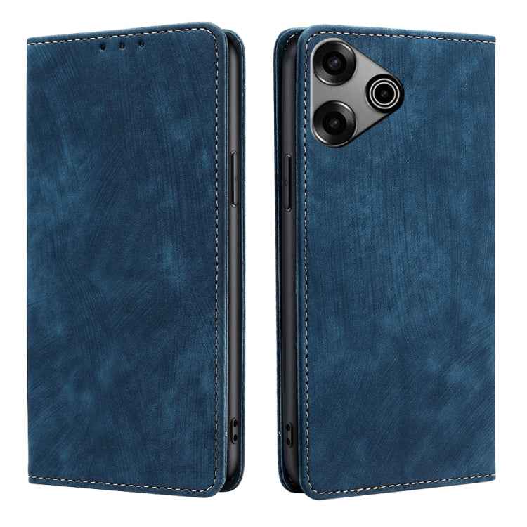 RFID Anti-theft Brush Magnetic Leather Phone Case, For Tecno Pova 6 Neo 4G, For Tecno Camon 30 Pro 5G, For Tecno Camon 30, For Tecno Pova 6 Pro 5G, For Tecno Pova 5 Pro, For Tecno Pova Neo 3, For Tecno Camon 20 Premier 5G, For Tecno Camon 20 Pro 5G    ...