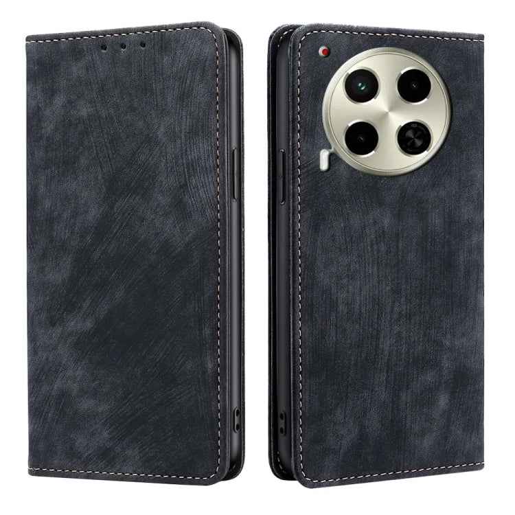 RFID Anti-theft Brush Magnetic Leather Phone Case, For Tecno Pova 6 Neo 4G, For Tecno Camon 30 Pro 5G, For Tecno Camon 30, For Tecno Pova 6 Pro 5G, For Tecno Pova 5 Pro, For Tecno Pova Neo 3, For Tecno Camon 20 Premier 5G, For Tecno Camon 20 Pro 5G    ...
