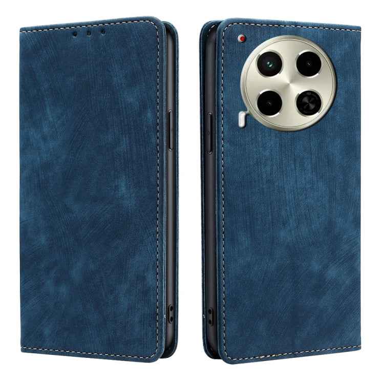 RFID Anti-theft Brush Magnetic Leather Phone Case, For Tecno Pova 6 Neo 4G, For Tecno Camon 30 Pro 5G, For Tecno Camon 30, For Tecno Pova 6 Pro 5G, For Tecno Pova 5 Pro, For Tecno Pova Neo 3, For Tecno Camon 20 Premier 5G, For Tecno Camon 20 Pro 5G    ...