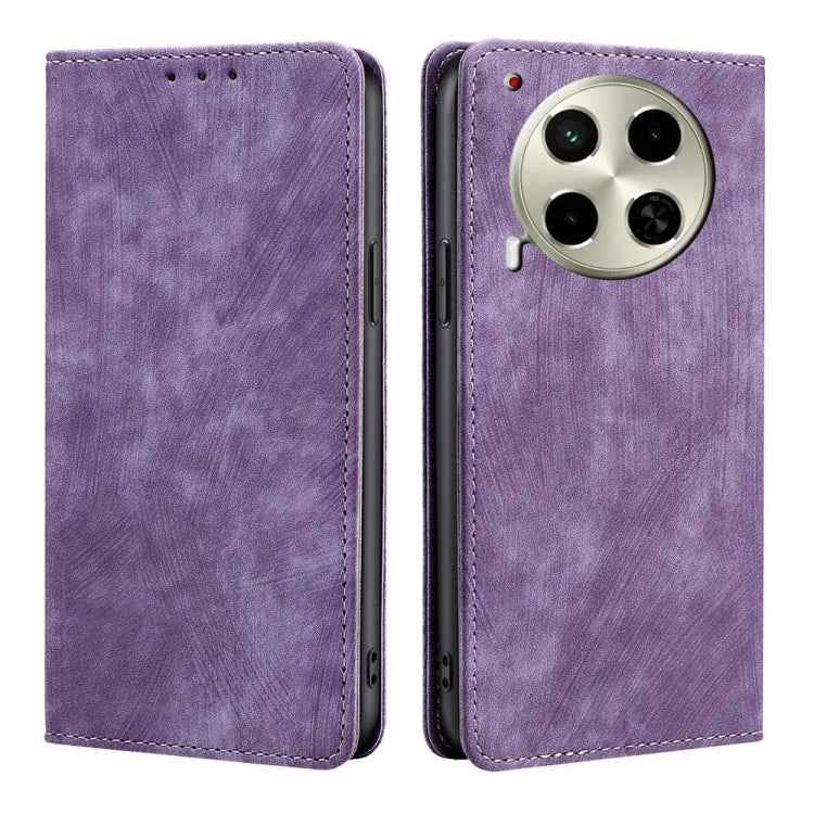 RFID Anti-theft Brush Magnetic Leather Phone Case, For Tecno Pova 6 Neo 4G, For Tecno Camon 30 Pro 5G, For Tecno Camon 30, For Tecno Pova 6 Pro 5G, For Tecno Pova 5 Pro, For Tecno Pova Neo 3, For Tecno Camon 20 Premier 5G, For Tecno Camon 20 Pro 5G    ...