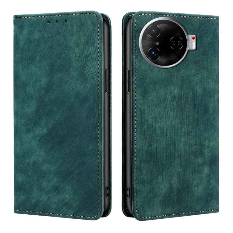 RFID Anti-theft Brush Magnetic Leather Phone Case, For Tecno Pova 6 Neo 4G, For Tecno Camon 30 Pro 5G, For Tecno Camon 30, For Tecno Pova 6 Pro 5G, For Tecno Pova 5 Pro, For Tecno Pova Neo 3, For Tecno Camon 20 Premier 5G, For Tecno Camon 20 Pro 5G    ...