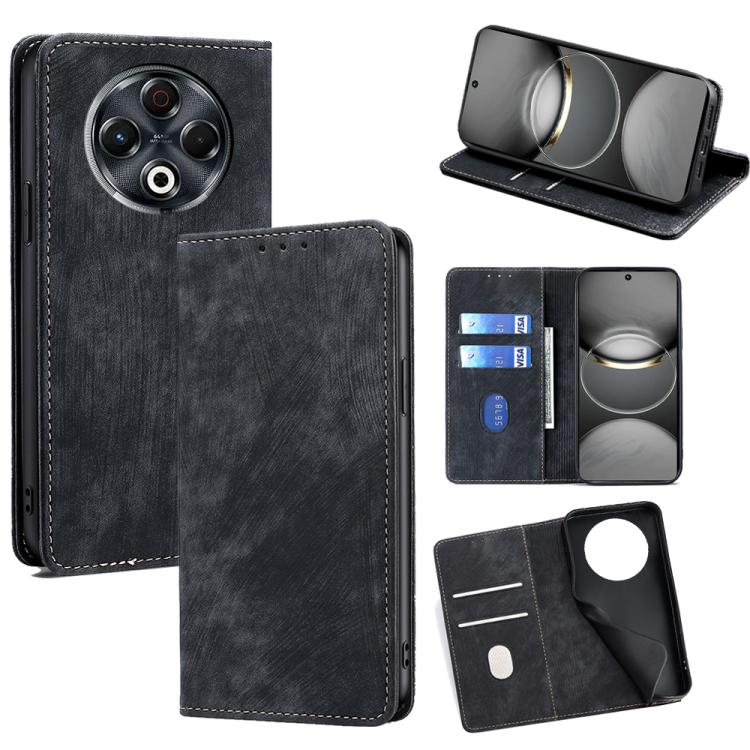 RFID Anti-theft Brush Magnetic Leather Phone Case, For Tecno Pova Slim 5G / Spark Slim 4G, For Tecno Pova 7 Pro, For Tecno Spark 40 Pro+ 4G, For Tecno Spark 40 Pro 4G, For Tecno Camon 40 Premier 5G, For Tecno Spark 30 4G, For Tecno Pova 6 Neo 5G       ...