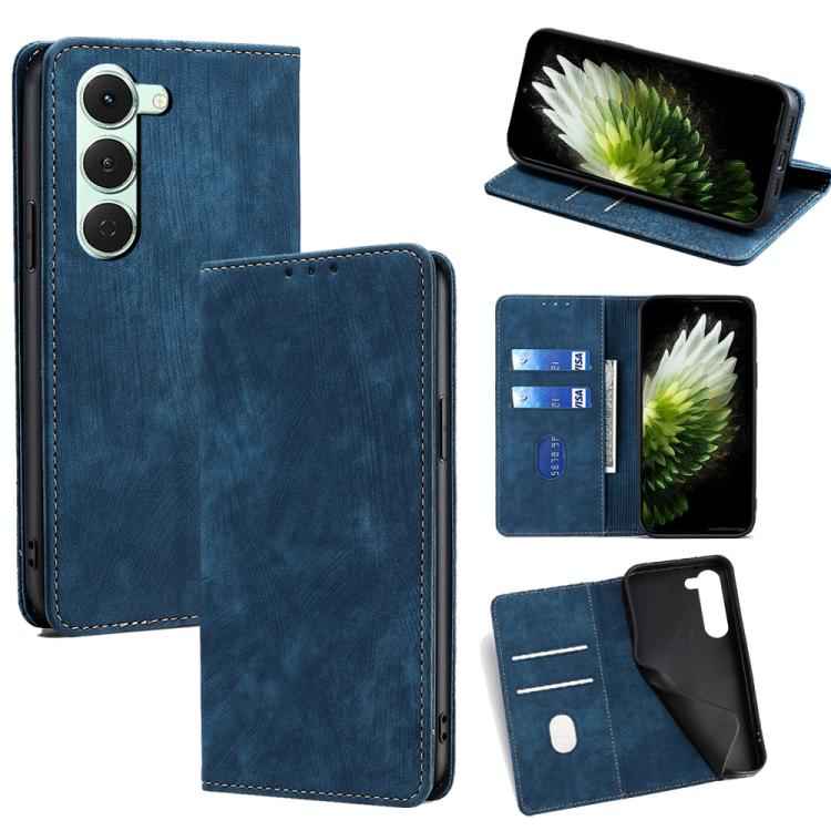 RFID Anti-theft Brush Magnetic Leather Phone Case, For Tecno Pova Slim 5G / Spark Slim 4G, For Tecno Pova 7 Pro, For Tecno Spark 40 Pro+ 4G, For Tecno Spark 40 Pro 4G, For Tecno Camon 40 Premier 5G, For Tecno Spark 30 4G, For Tecno Pova 6 Neo 5G       ...