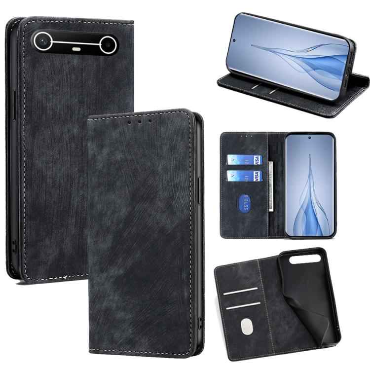 RFID Anti-theft Brush Magnetic Leather Phone Case, For Tecno Pova Slim 5G / Spark Slim 4G, For Tecno Pova 7 Pro, For Tecno Spark 40 Pro+ 4G, For Tecno Spark 40 Pro 4G, For Tecno Camon 40 Premier 5G, For Tecno Spark 30 4G, For Tecno Pova 6 Neo 5G       ...