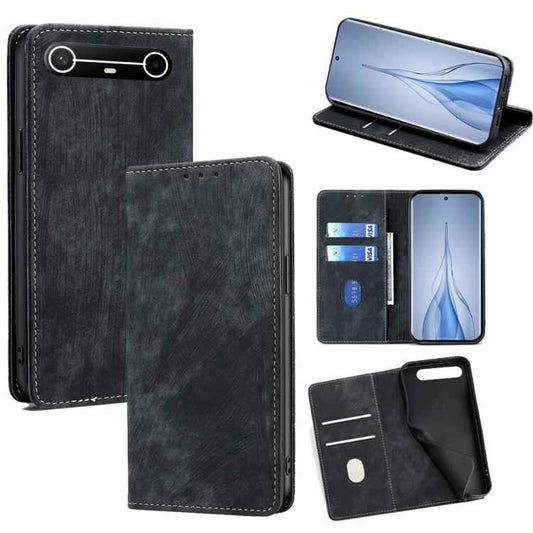 RFID Anti-theft Brush Magnetic Leather Phone Case, For Tecno Pova Slim 5G / Spark Slim 4G, For Tecno Pova 7 Pro, For Tecno Spark 40 Pro+ 4G, For Tecno Spark 40 Pro 4G, For Tecno Camon 40 Premier 5G, For Tecno Spark 30 4G, For Tecno Pova 6 Neo 5G       ...