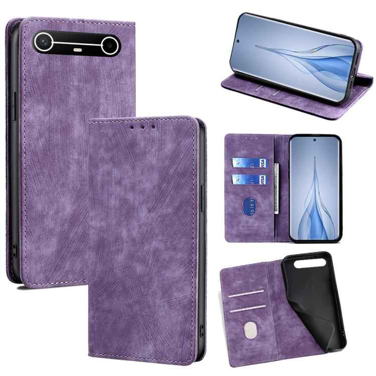 RFID Anti-theft Brush Magnetic Leather Phone Case, For Tecno Pova Slim 5G / Spark Slim 4G, For Tecno Pova 7 Pro, For Tecno Spark 40 Pro+ 4G, For Tecno Spark 40 Pro 4G, For Tecno Camon 40 Premier 5G, For Tecno Spark 30 4G, For Tecno Pova 6 Neo 5G       ...