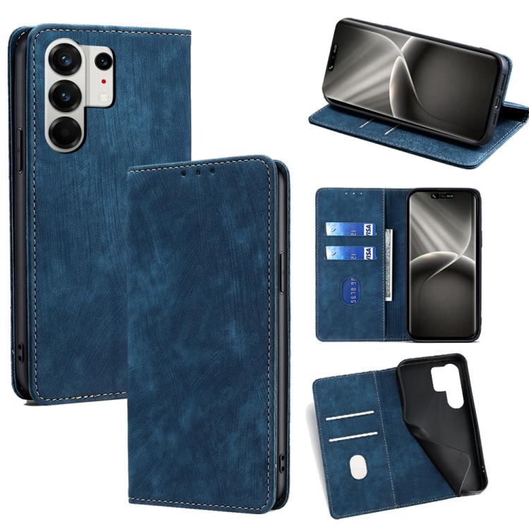 RFID Anti-theft Brush Magnetic Leather Phone Case, For Tecno Pova Curve 2 5G, For Tecno Camon 50 Pro 4G, For Tecno Camon 50 4G, For Tecno Pova Slim 5G / Spark Slim 4G, For Tecno Pova 7 Pro, For Tecno Pova 7 5G, For Tecno Spark 40 Pro+ 4G               ...