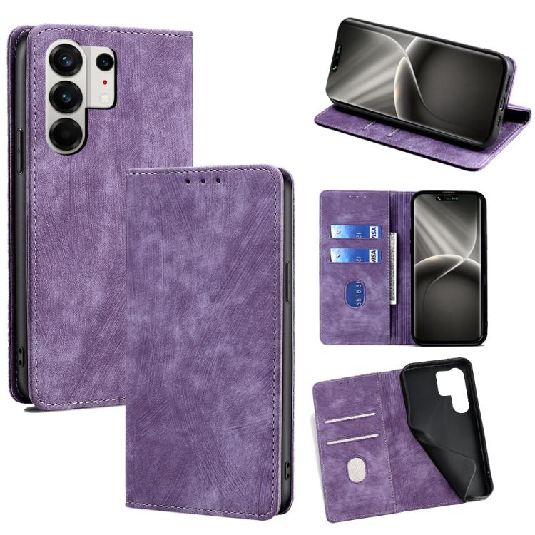 RFID Anti-theft Brush Magnetic Leather Phone Case, For Tecno Pova Curve 2 5G, For Tecno Camon 50 Pro 4G, For Tecno Camon 50 4G, For Tecno Pova Slim 5G / Spark Slim 4G, For Tecno Pova 7 Pro, For Tecno Pova 7 5G, For Tecno Spark 40 Pro+ 4G               ...