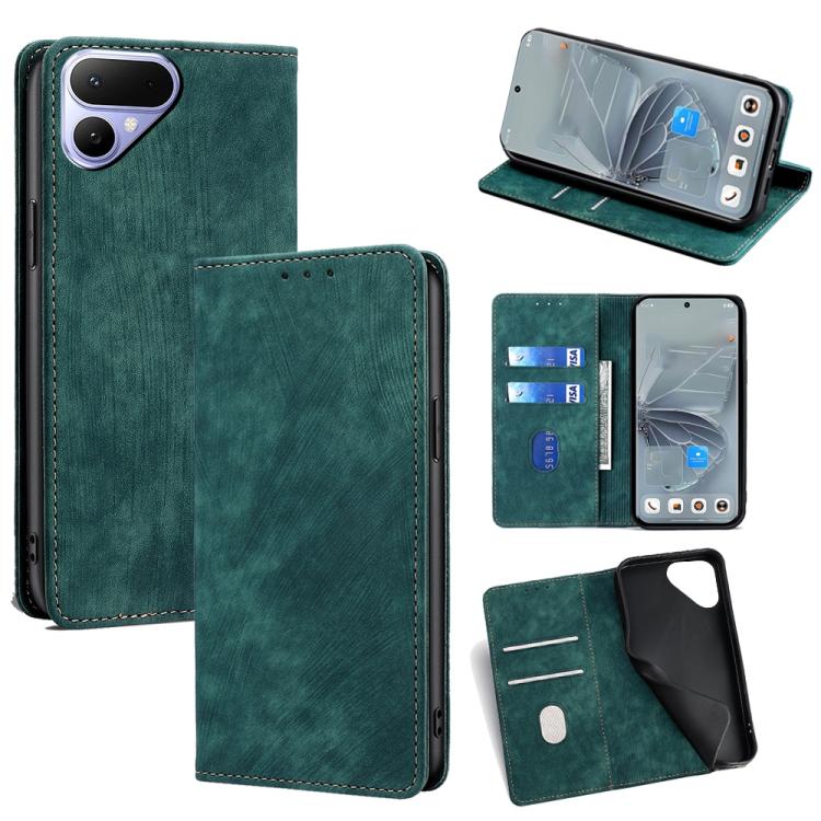 RFID Anti-theft Brush Magnetic Leather Phone Case, For Tecno Pova Curve 2 5G, For Tecno Camon 50 Pro 4G, For Tecno Camon 50 4G, For Tecno Pova Slim 5G / Spark Slim 4G, For Tecno Pova 7 Pro, For Tecno Pova 7 5G, For Tecno Spark 40 Pro+ 4G               ...