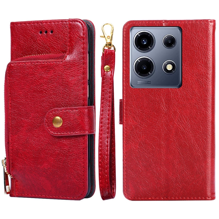Zipper Bag Leather Phone Case, For Infinix Note 40 Pro 5G, For Infinix Note 40 Pro 4G, For Infinix Note 40 4G, For Infinix Hot 40i, For Infinix Smart 7 HD, For Infinix Note 30 VIP 5G, For Infinix Hot 30i 4G