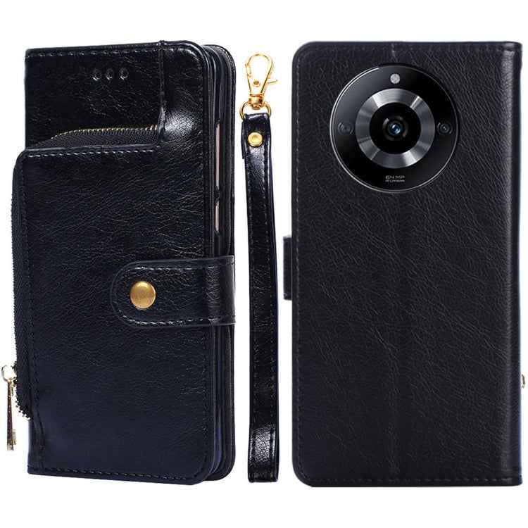 Zipper Bag Leather Phone Case, For Realme 12+ 5G, For Realme 12 Pro 5G, For Realme GT5 Pro 5G, For Realme 11 5G, For Realme 11 Pro / 11 Pro+ 5G, For Realme C65 4G