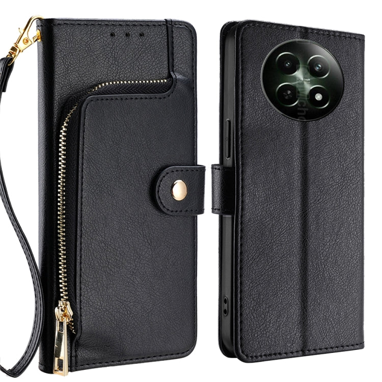 Zipper Bag Leather Phone Case, For Realme GT Neo6 SE, For Realme 12 5G, For Realme 12+ 5G, For Realme 12 Pro 5G, For Realme GT5 Pro 5G, For Realme 11 5G, For Realme 11 Pro / 11 Pro+ 5G, For Realme C65 4G