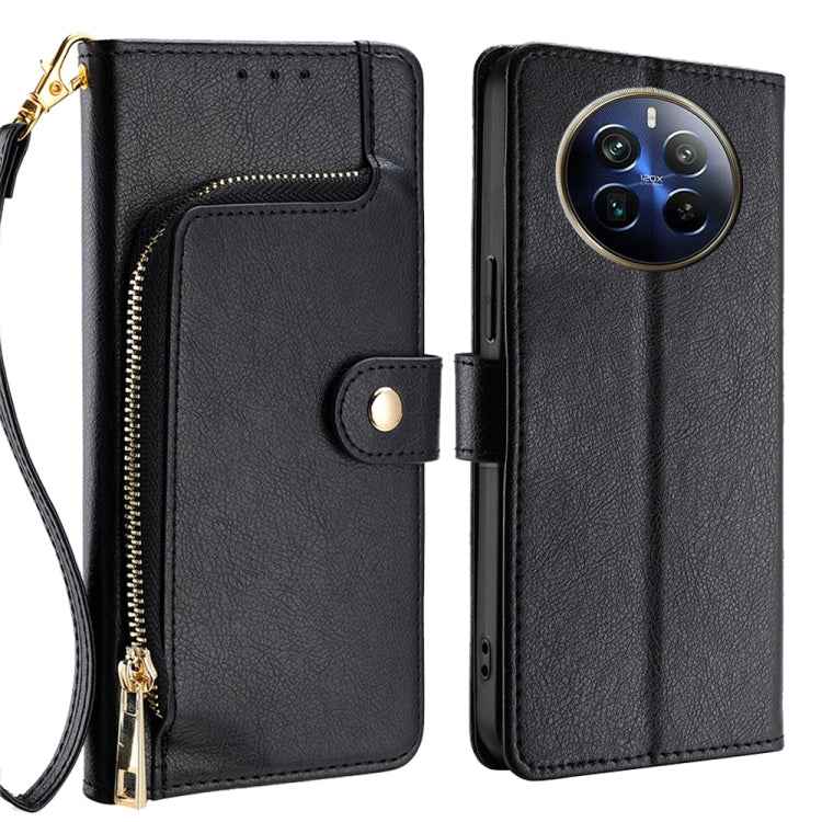 Zipper Bag Leather Phone Case, For Realme 12+ 5G, For Realme 12 Pro 5G, For Realme GT5 Pro 5G, For Realme 11 5G, For Realme 11 Pro / 11 Pro+ 5G, For Realme C65 4G