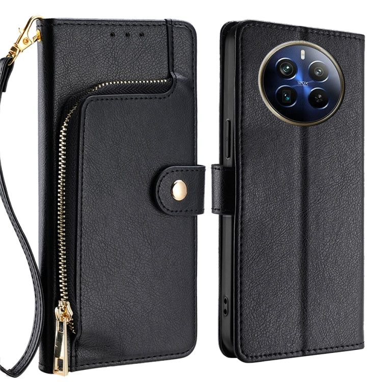 Zipper Bag Leather Phone Case, For Realme GT Neo6 SE, For Realme 12 5G, For Realme 12+ 5G, For Realme 12 Pro 5G, For Realme GT5 Pro 5G, For Realme 11 5G, For Realme 11 Pro / 11 Pro+ 5G, For Realme C65 4G