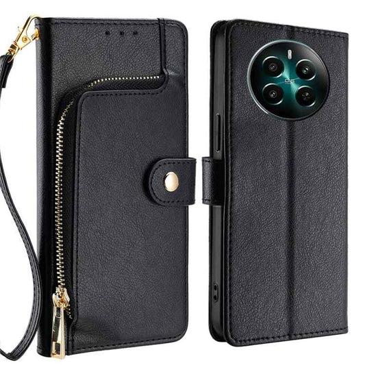 Zipper Bag Leather Phone Case, For Realme 12+ 5G, For Realme 12 Pro 5G, For Realme GT5 Pro 5G, For Realme 11 5G, For Realme 11 Pro / 11 Pro+ 5G, For Realme C65 4G