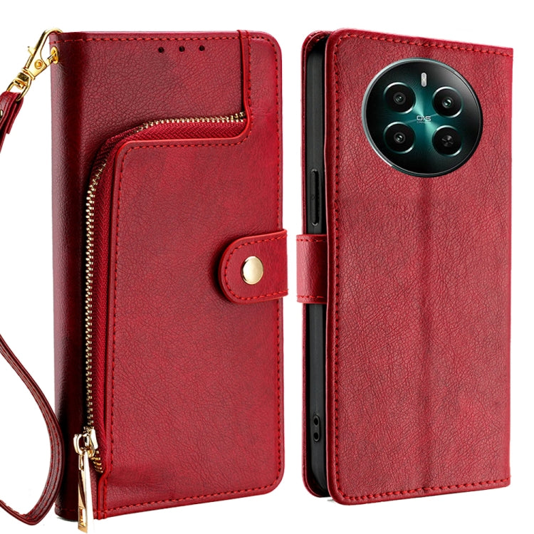Zipper Bag Leather Phone Case, For Realme GT Neo6 SE, For Realme 12 5G, For Realme 12+ 5G, For Realme 12 Pro 5G, For Realme GT5 Pro 5G, For Realme 11 5G, For Realme 11 Pro / 11 Pro+ 5G, For Realme C65 4G