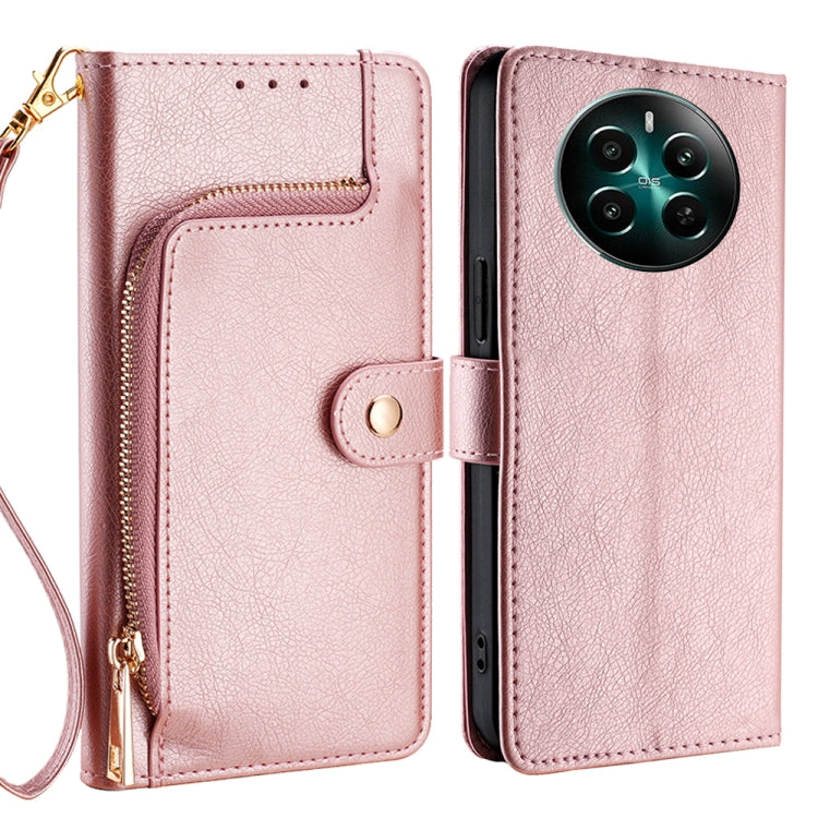Zipper Bag Leather Phone Case, For Realme GT Neo6 SE, For Realme 12 5G, For Realme 12+ 5G, For Realme 12 Pro 5G, For Realme GT5 Pro 5G, For Realme 11 5G, For Realme 11 Pro / 11 Pro+ 5G, For Realme C65 4G
