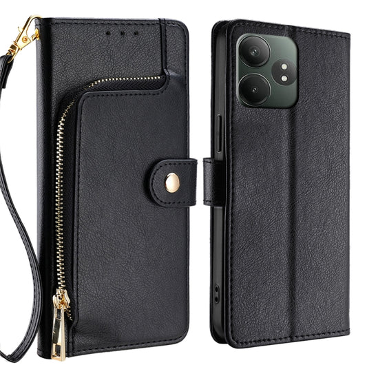 Zipper Bag Leather Phone Case, For Realme GT Neo6 SE, For Realme 12 5G, For Realme 12+ 5G, For Realme 12 Pro 5G, For Realme GT5 Pro 5G, For Realme 11 5G, For Realme 11 Pro / 11 Pro+ 5G, For Realme C65 4G